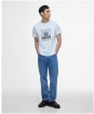 Men's Barbour International Track Graphic T-Shirt - Whisper White