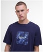 Men's Barbour International Camo Ikat Block T-Shirt - Midnight Blue