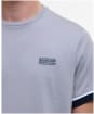 Men's Barbour International Deep Cuff Evan Tipped T-Shirt - Pale Slate