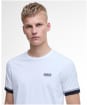 Men's Barbour International Deep Cuff Evan Tipped T-Shirt - White