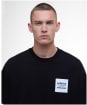 Men's Barbour International Micro Block Graphic Oversized T-Shirt - Black