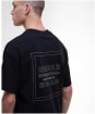 Men's Barbour International Micro Block Graphic Oversized T-Shirt - Black