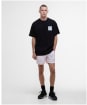 Men's Barbour International Micro Block Graphic Oversized T-Shirt - Black