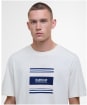 Men's Barbour International Garland Graphic Striped T-Shirt - Dove Grey