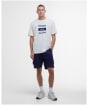 Men's Barbour International Garland Graphic Striped T-Shirt - Dove Grey