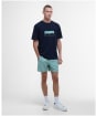 Men's Barbour International Split Lozenge T-Shirt - Sapphire Navy