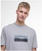 Men's Barbour International Split Lozenge T-Shirt - Pale Slate