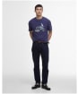 Men's Barbour International Jump Archive Graphic T-Shirt - Midnight Blue