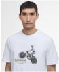 Men's Barbour International Jump Archive Graphic T-Shirt - Whisper White