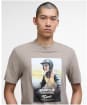 Men's Barbour International Nicholl Steve McQueen Graphic T-Shirt - Timberwolf