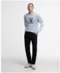 Men's Barbour International Giles Steve McQueen Graphic T-Shirt - Grey Marl