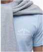 Men's Barbour Cranmer Logo T-Shirt - Ocean Sky