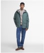 Men's Barbour Hooded Domus Waterproof Jacket - VINTAGE TEAL/DRE