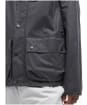 Men's Barbour Utility Spey Waxed Cotton Jacket - Charcoal