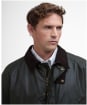 Men's Barbour Halton Waxed Cotton Jacket - Fern