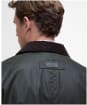 Men's Barbour Halton Waxed Cotton Jacket - Fern
