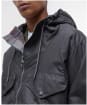 Men's Barbour Utility Sapper Waxed Jacket - Charcoal