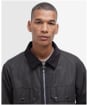 Men's Barbour Re-Engineered Short Bedale Waxed Jacket - Charcoal