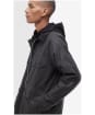 Men's Barbour Re-Engineered Short Bedale Waxed Jacket - Charcoal