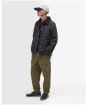 Men's Barbour Re-Engineered Short Bedale Waxed Jacket - Charcoal
