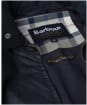 Men's Barbour Newbury Waxed Jacket - Royal Navy / Heritage Check
