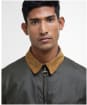Men's Barbour Newbury Waxed Jacket - Archive Olive / Heritage Check