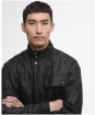 Men's Barbour International Lexton Waxed Jacket - Black