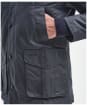Men’s Barbour Hereford Wax Jacket - Navy