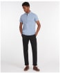 Men's Barbour Tartan Pique Polo Shirt - New Sky Marl