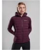 Women's Montane Composite Hooded Down Jacket - Mulberry