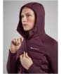 Women's Montane Composite Hooded Down Jacket - Mulberry