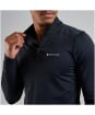 Men's Montane Dart XT Thermal Zip Neck Long Sleeved Baselayer Top - Black