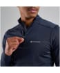 Men's Montane Dart XT Thermal Zip Neck Long Sleeved Baselayer Top - Eclipse Blue