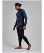 Men's Montane Dart XT Thermal Zip Neck Long Sleeved Baselayer Top - Eclipse Blue