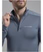 Men's Montane Dart XT Thermal Zip Neck Long Sleeved Baselayer Top - Stone Blue