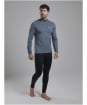 Men's Montane Dart XT Thermal Zip Neck Long Sleeved Baselayer Top - Stone Blue