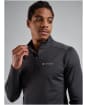 Men's Montane Dart XT Thermal Zip Neck Long Sleeved Baselayer Top - Midnight Grey