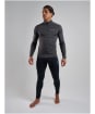 Men's Montane Dart XT Thermal Zip Neck Long Sleeved Baselayer Top - Midnight Grey