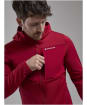 Men's Montane Fury XT Hooded Fleece Jacket - Acer Red