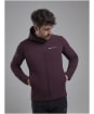 Men's Montane Protium XT Hooded Fleece Jacket - Dark Garnet