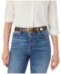 Women's R.M. Williams Cate Belt - Brass Buckle - Light Chocolate