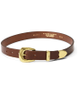Women's R.M. Williams Cate Belt - Brass Buckle - Light Chocolate