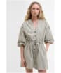 Bobby Playsuit                                - Dusky Green Stripe