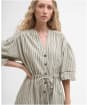 Bobby Playsuit                                - Dusky Green Stripe