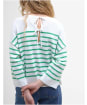Women's Barbour Kayleigh Knitted Jumper - CLOUD/KELLY GREE