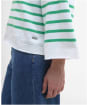 Women's Barbour Kayleigh Knitted Jumper - CLOUD/KELLY GREE