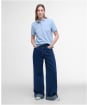 Women's Barbour Bowford Polo Top - Breeze Blue