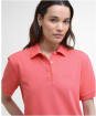 Women's Barbour Bowford Polo Top - Pink Punch
