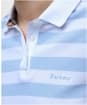 Women's Barbour Ashbourne Stripe Polo Top - BREEZE BLUE/WHIT