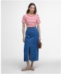 Women's Barbour Ferryside Top - PINK PUNCH/WHITE